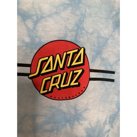 Santa Cruz Skateboarding Classic Dot  Regular Tee S Caroline Blue Crystal Wash - Picture 7 of 10